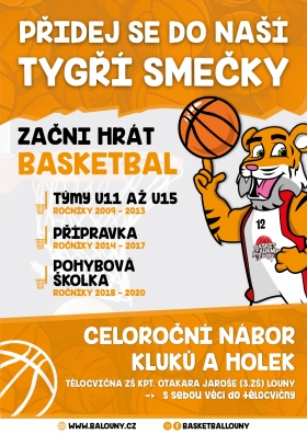 Nábor Basket Academy Louny