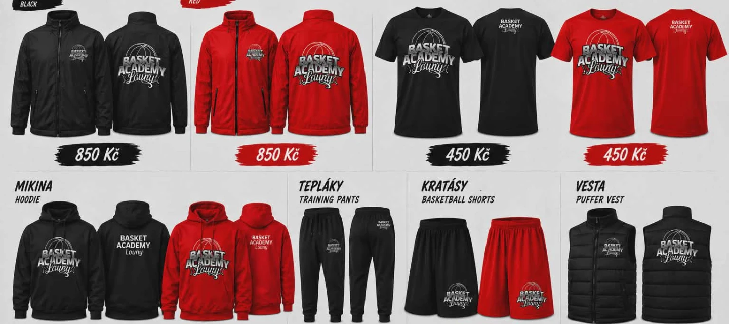 NOVÝ MERCH BASKET ACADEMY LOUNY